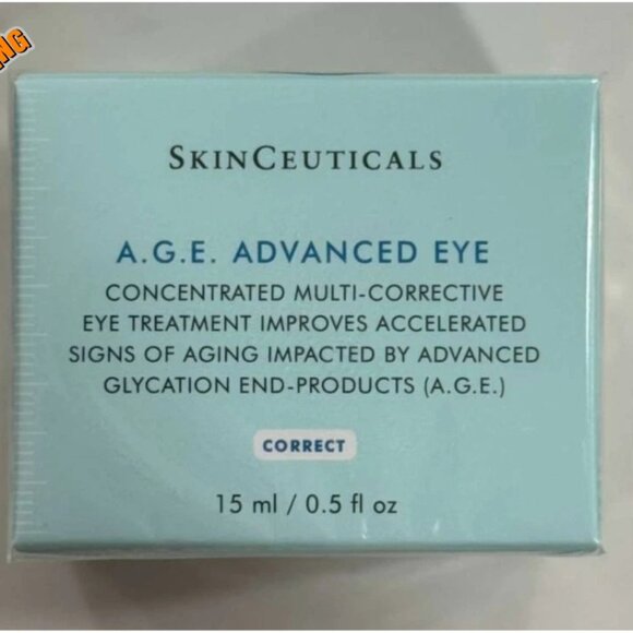 SkinCeuticals A.G.E. Advanced Eye Cream 0.5oz/15ml Anti-Aging Dark Circles - Picture 1 of 1